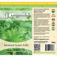 Living Seeds Green Frills Mustard Sprouting & Microgreen Seeds